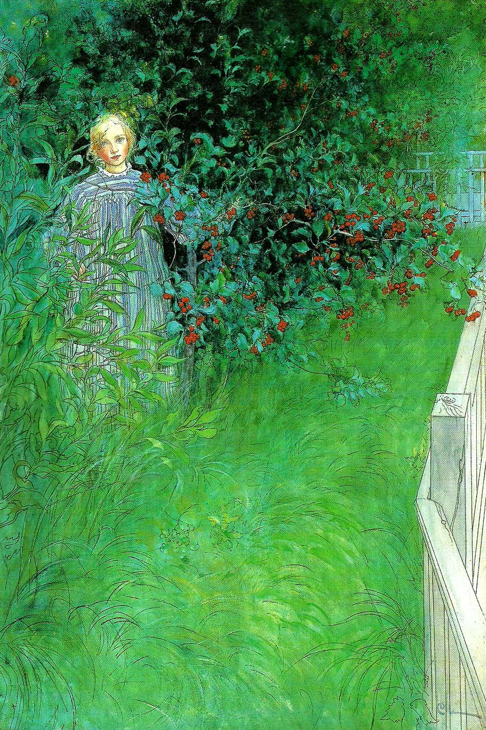 Carl Larsson i hagtornshacken